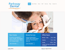 Tablet Screenshot of parkwaydental.ca